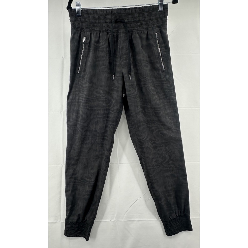 Athleta Women's Camden Jogger Pants Size 6 Zip Pockets Comfortable Blackβ Gray